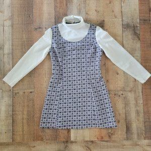 Key to My Heart Mod Style 1960's Vintage Dress